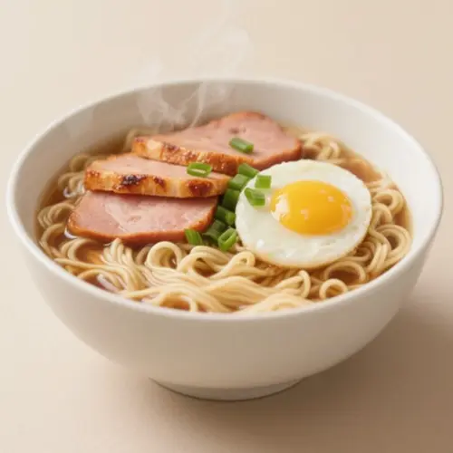 午餐肉蛋方便麵